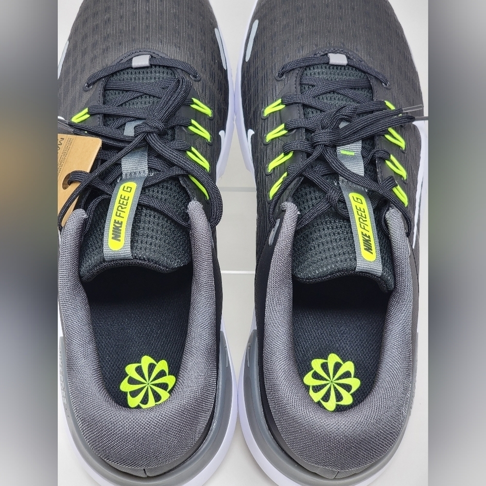 Nike Free Golf NN Golf Shoes Black Iron Grey White FN0332-001 Mens Size 10.5 New - Picture 10 of 11